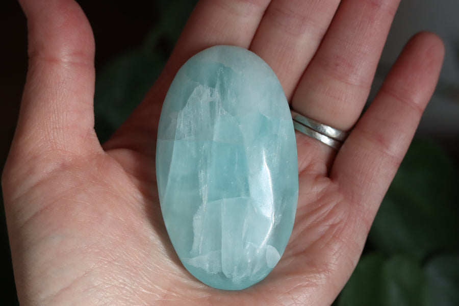 Caribbean calcite pocket stone 4 new