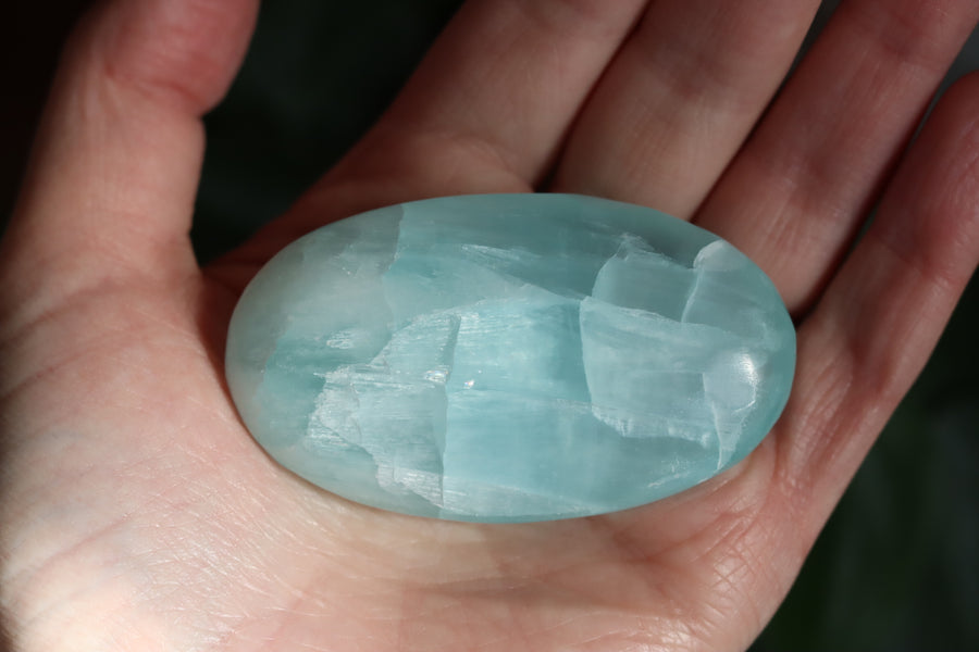 Caribbean calcite pocket stone 4 new