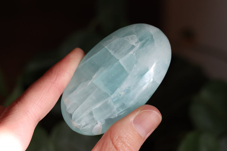 Caribbean calcite pocket stone 4 new
