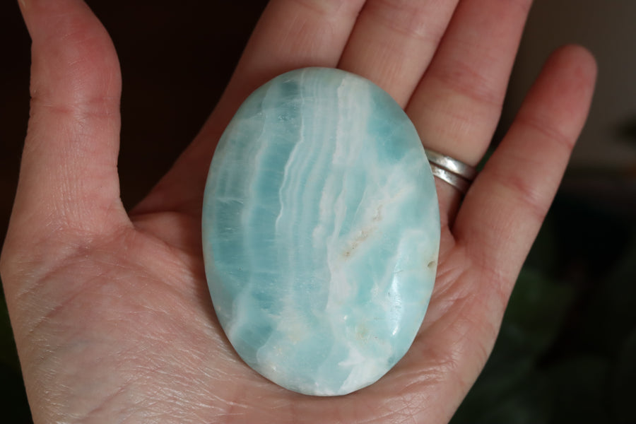Caribbean calcite pocket stone 5 new