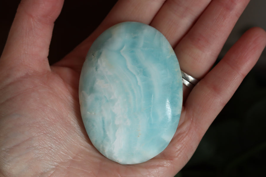 Caribbean calcite pocket stone 5 new
