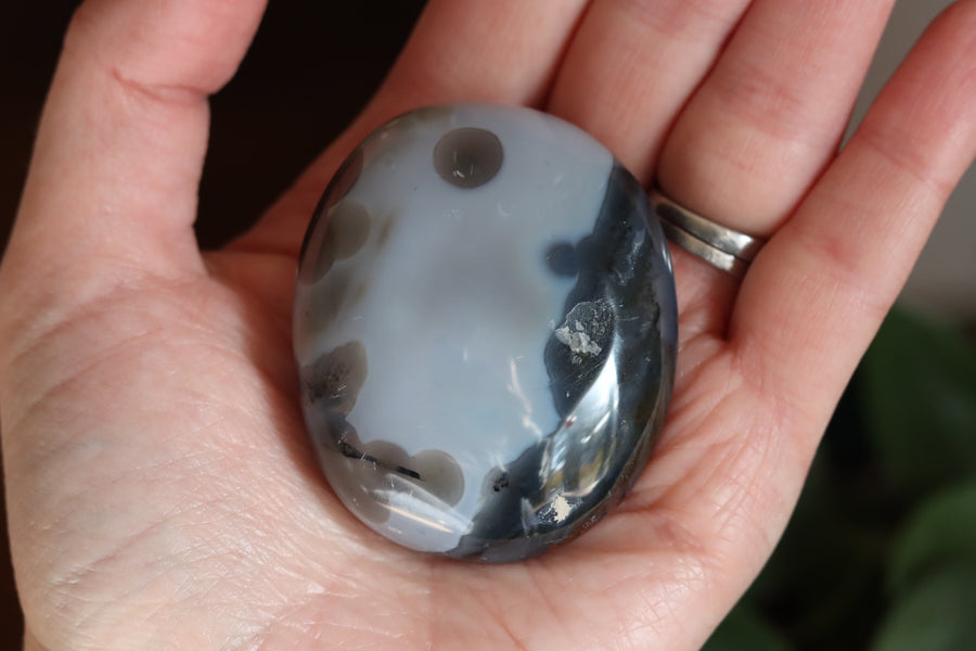 8th vein ocean jasper pocket stone 23