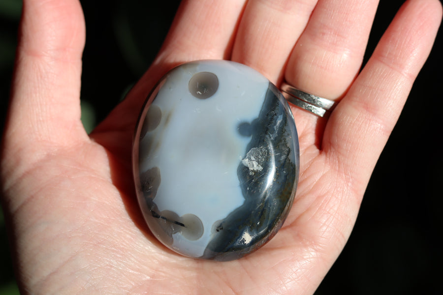 8th vein ocean jasper pocket stone 23