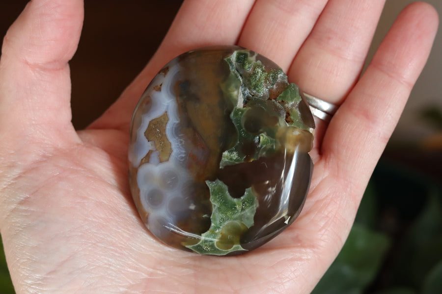 8th vein ocean jasper pocket stone 24