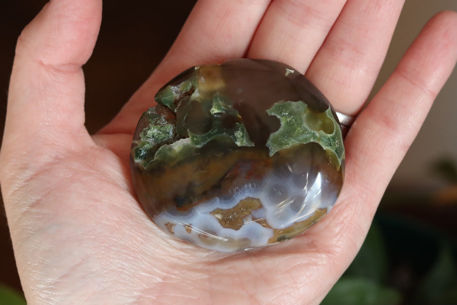 8th vein ocean jasper pocket stone 24