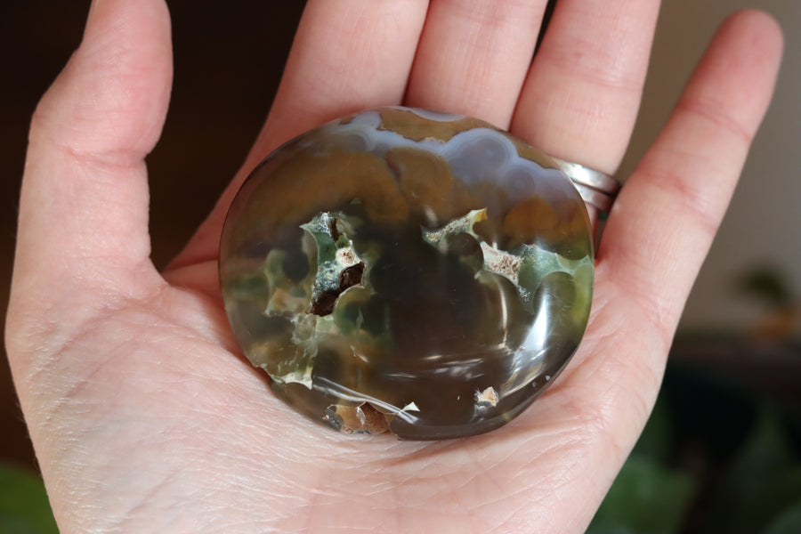 8th vein ocean jasper pocket stone 24