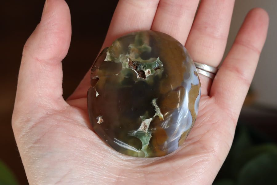 8th vein ocean jasper pocket stone 24