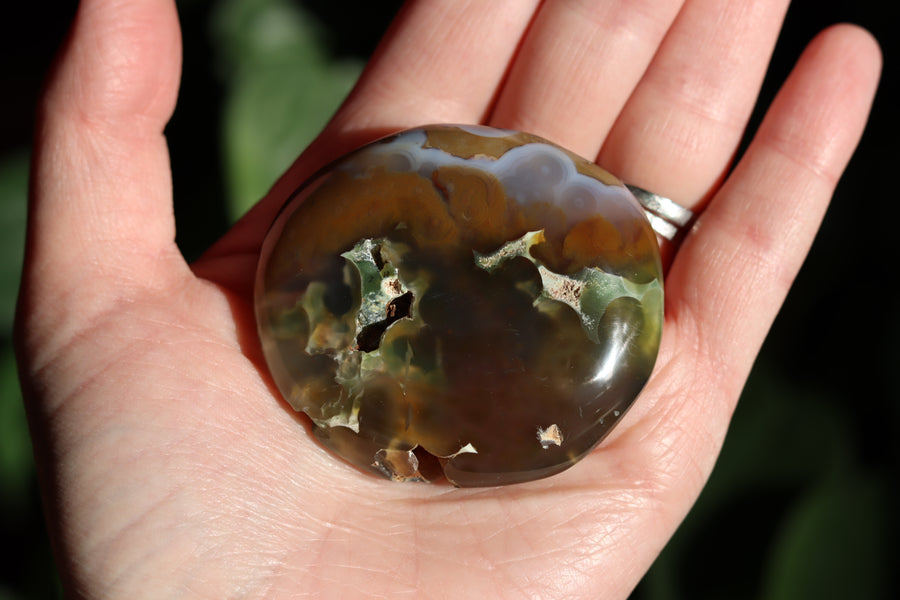 8th vein ocean jasper pocket stone 24