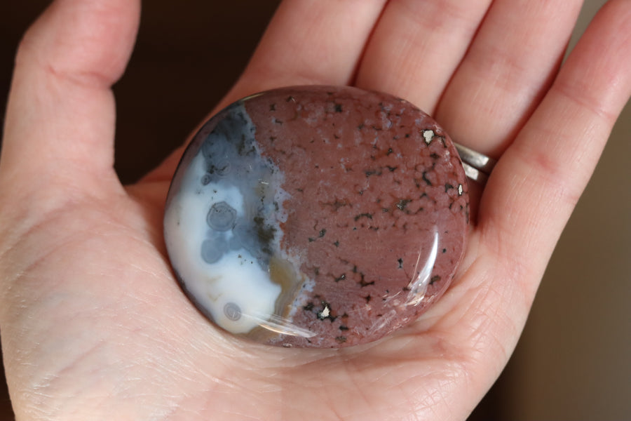 8th vein ocean jasper pocket stone 26