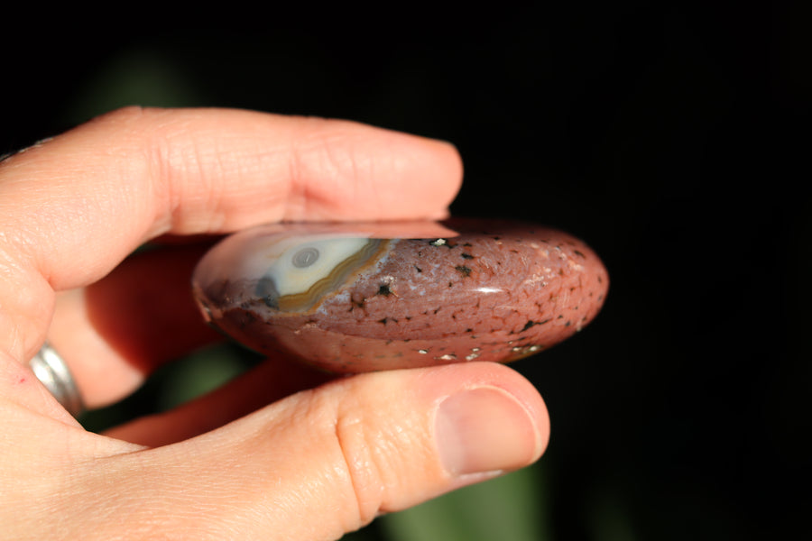 8th vein ocean jasper pocket stone 26