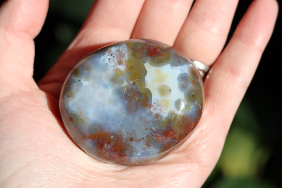 8th vein ocean jasper pocket stone 28