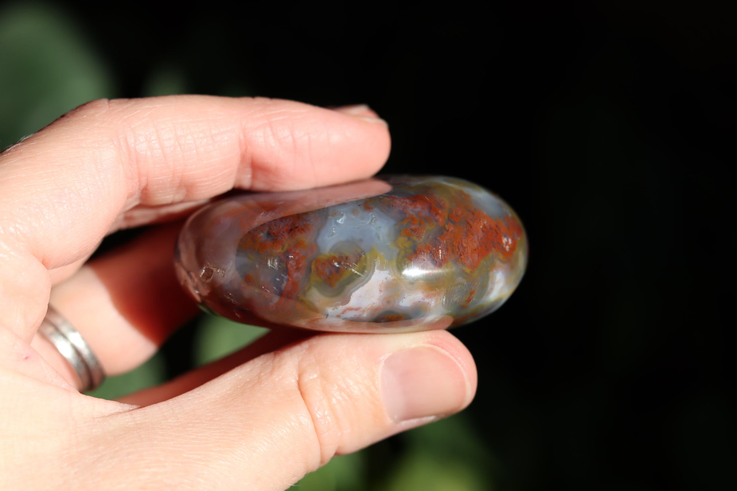 8th vein ocean jasper pocket stone 28