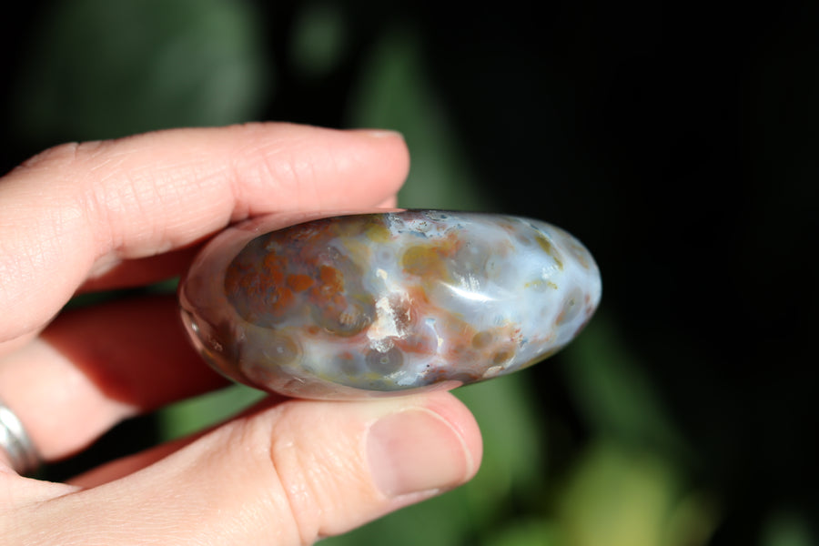 8th vein ocean jasper pocket stone 28