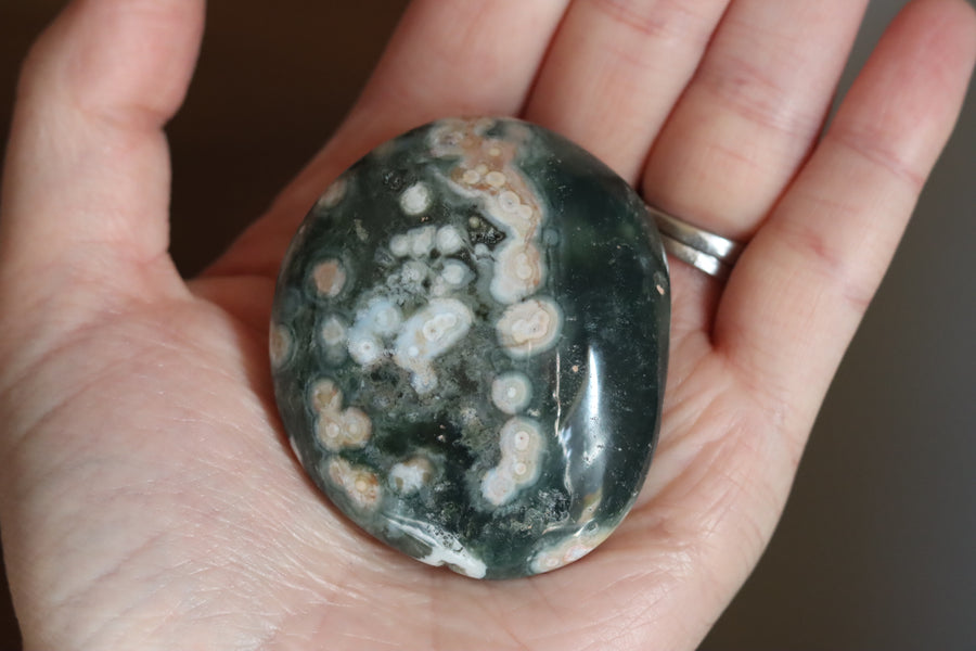 Old stock ocean jasper pocket stone OS8 new