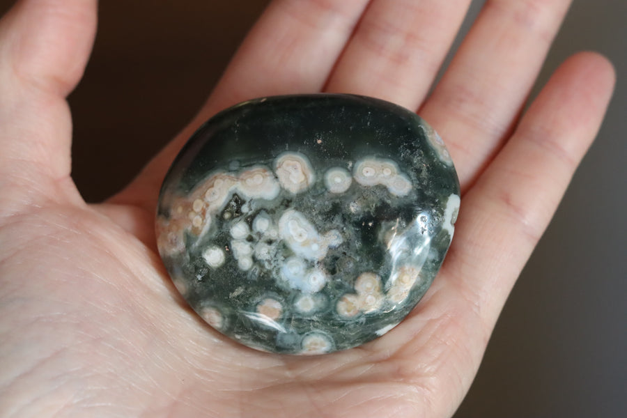 Old stock ocean jasper pocket stone OS8 new
