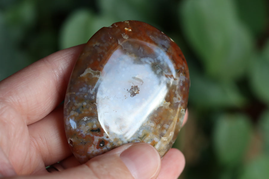 Old stock ocean jasper pocket stone OS10