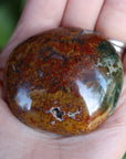 Old stock ocean jasper pocket stone OS12