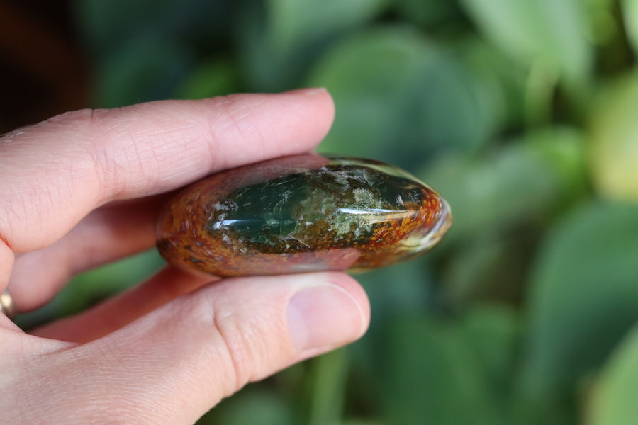 Old stock ocean jasper pocket stone OS12