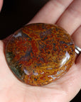 Old stock ocean jasper pocket stone OS12