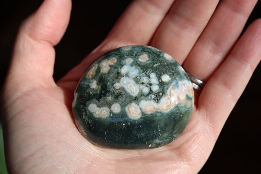 Old stock ocean jasper pocket stone OS8 new