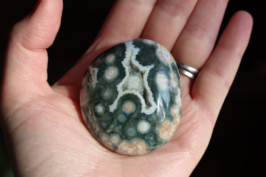 Old stock ocean jasper pocket stone OS8 new
