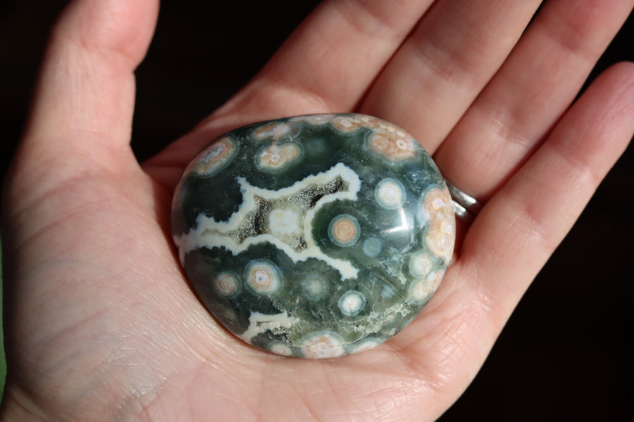 Old stock ocean jasper pocket stone OS8 new