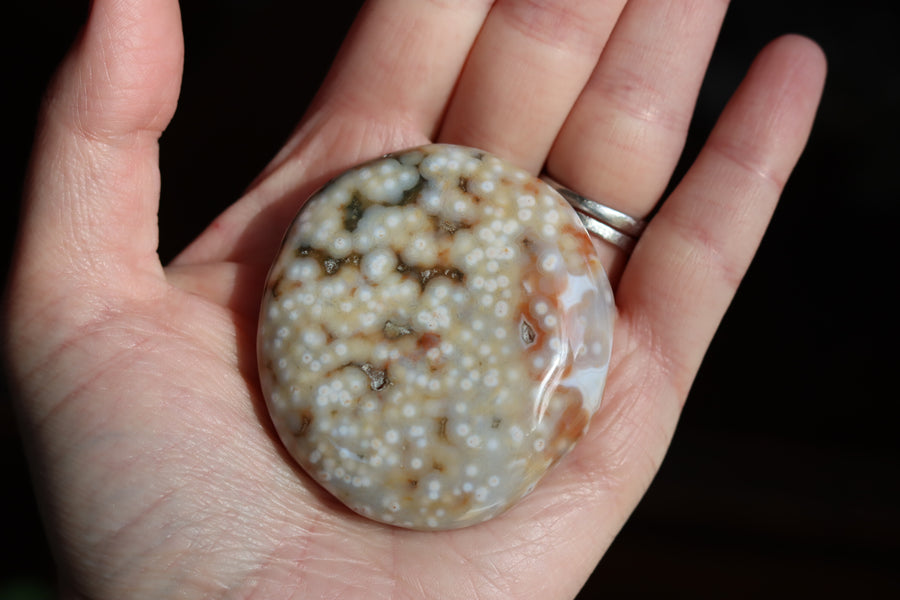 Old stock ocean jasper pocket stone OS11 new