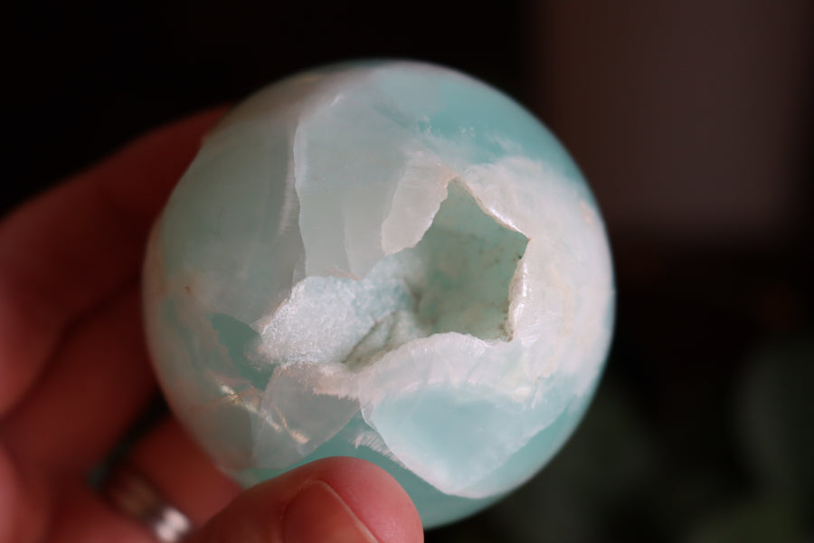 Caribbean calcite sphere 1 new