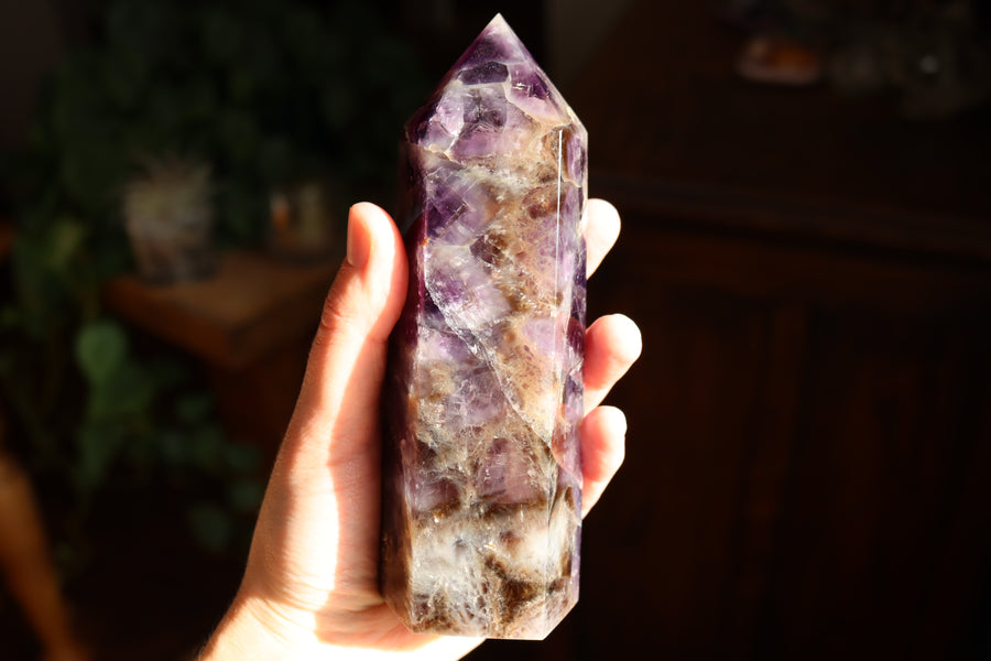 Chevron amethyst tower 10