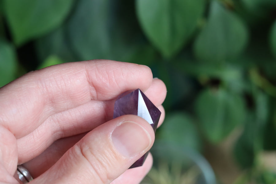 Amethyst double terminated point 1 new