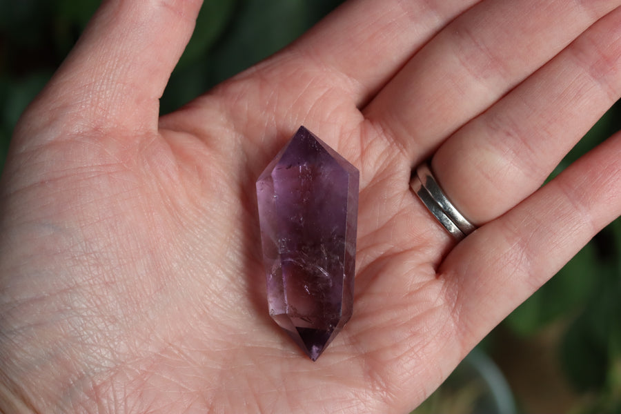 Amethyst double terminated point 1 new
