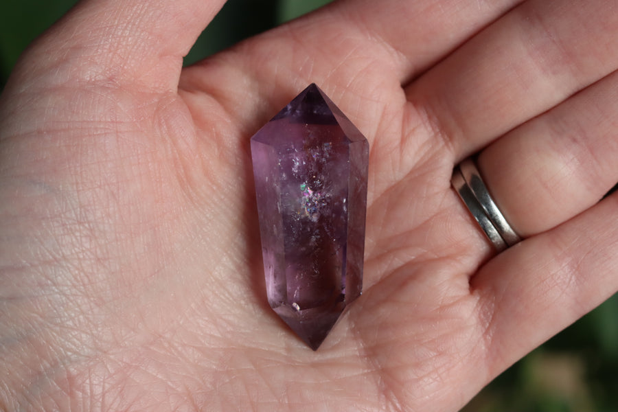Amethyst double terminated point 1 new