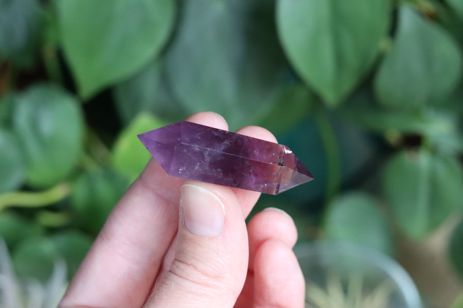 Amethyst double terminated point 1 new