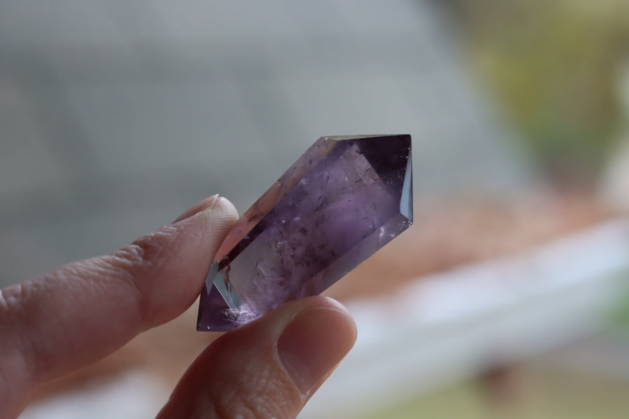 Amethyst double terminated point 1 new