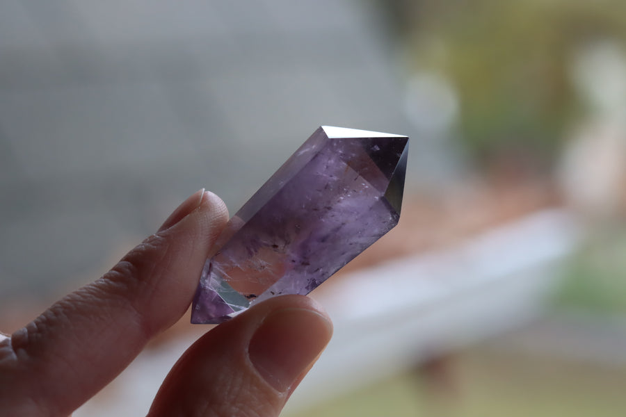 Amethyst double terminated point 1 new