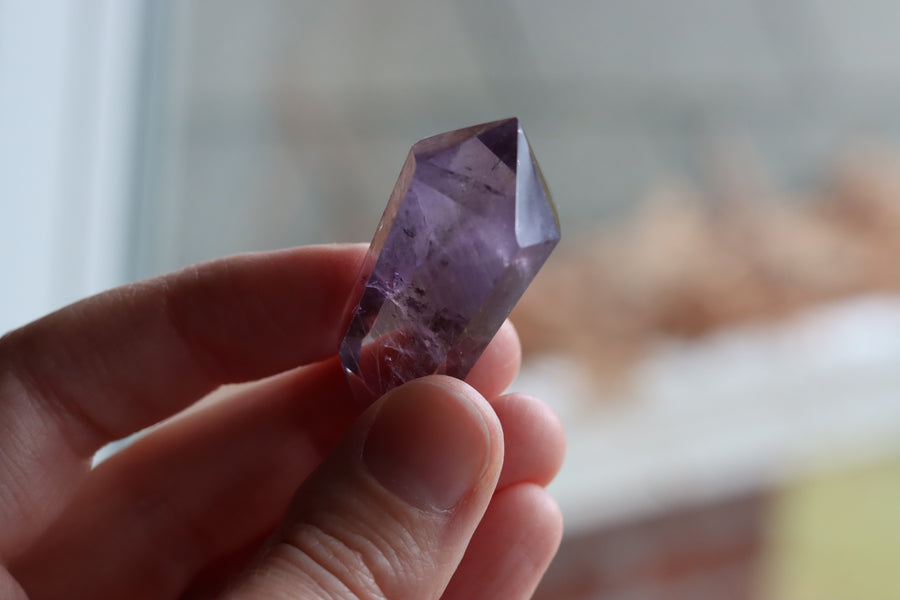 Amethyst double terminated point 1 new
