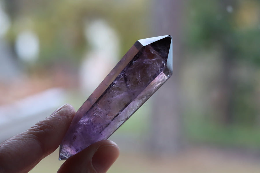 Amethyst double terminated point 3 new
