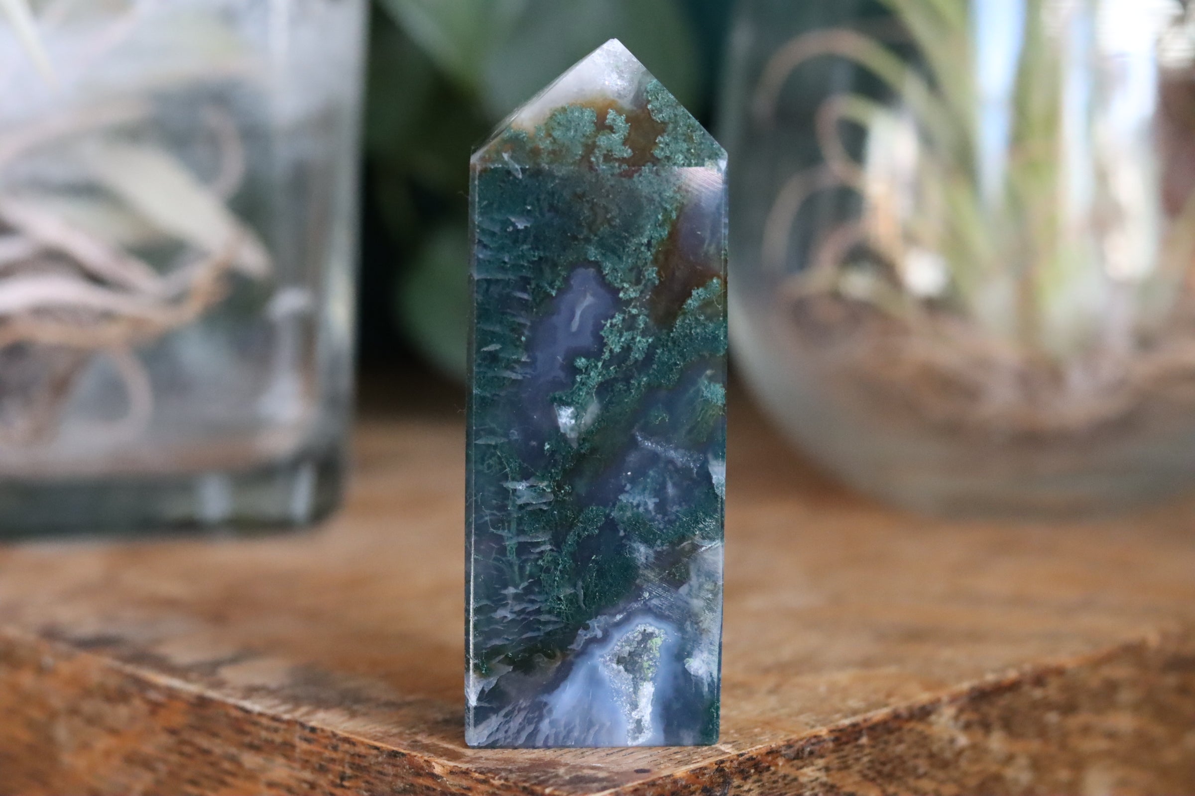 Moss agate tower 3