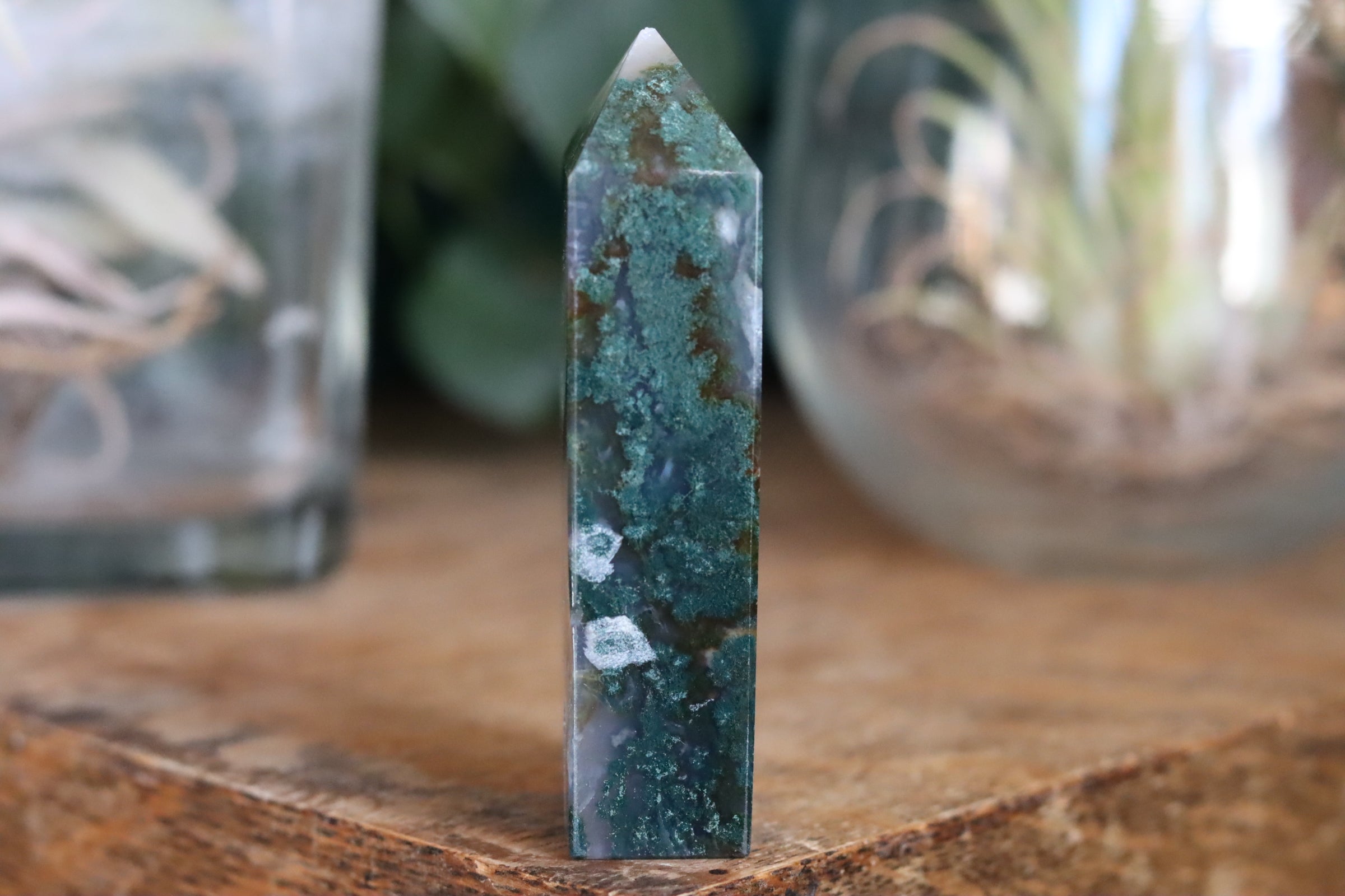Moss agate tower 3