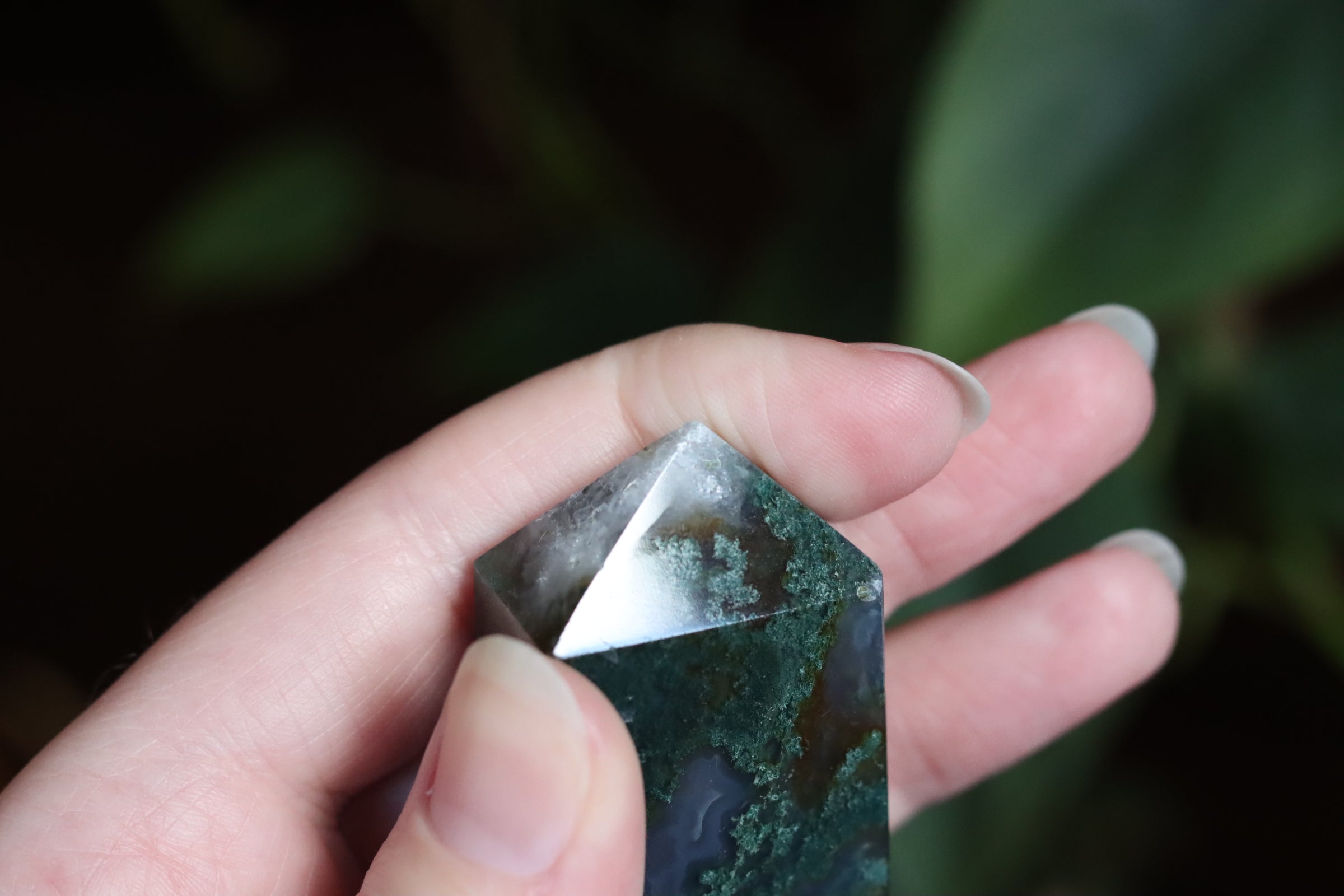 Moss agate tower 3