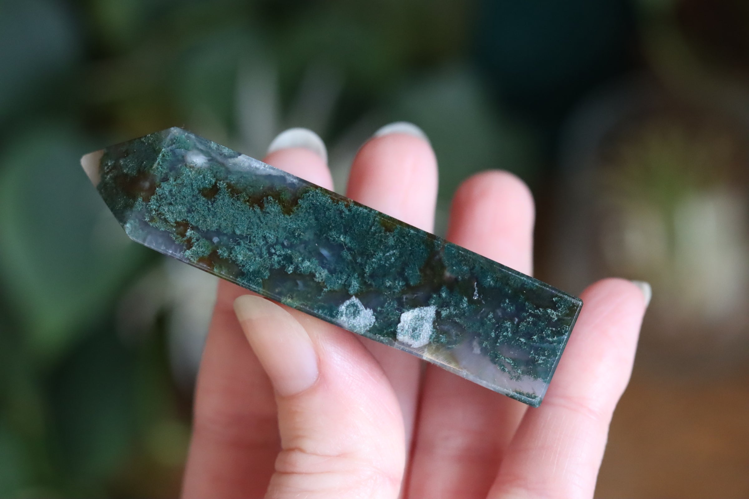 Moss agate tower 3