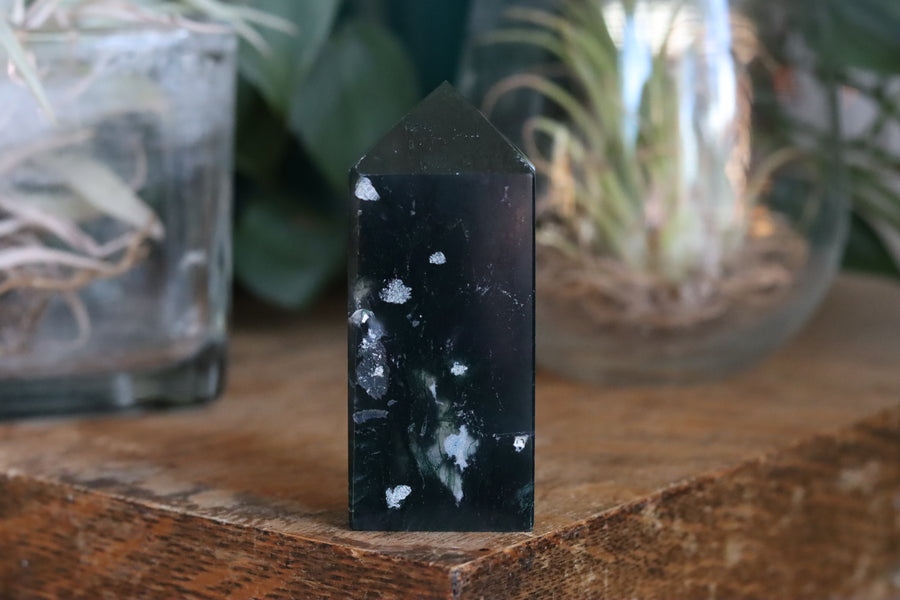 Moss agate tower 4