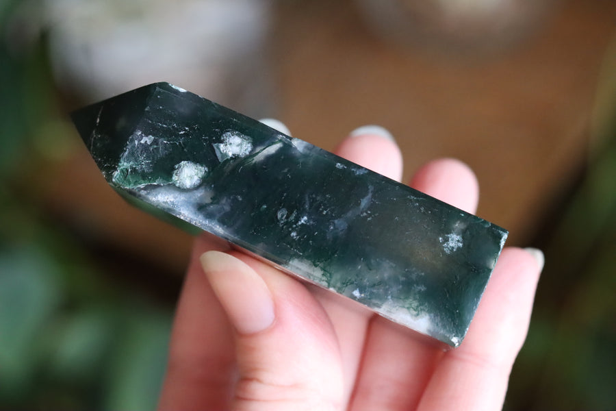 Moss agate tower 4