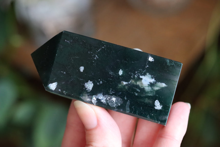 Moss agate tower 4