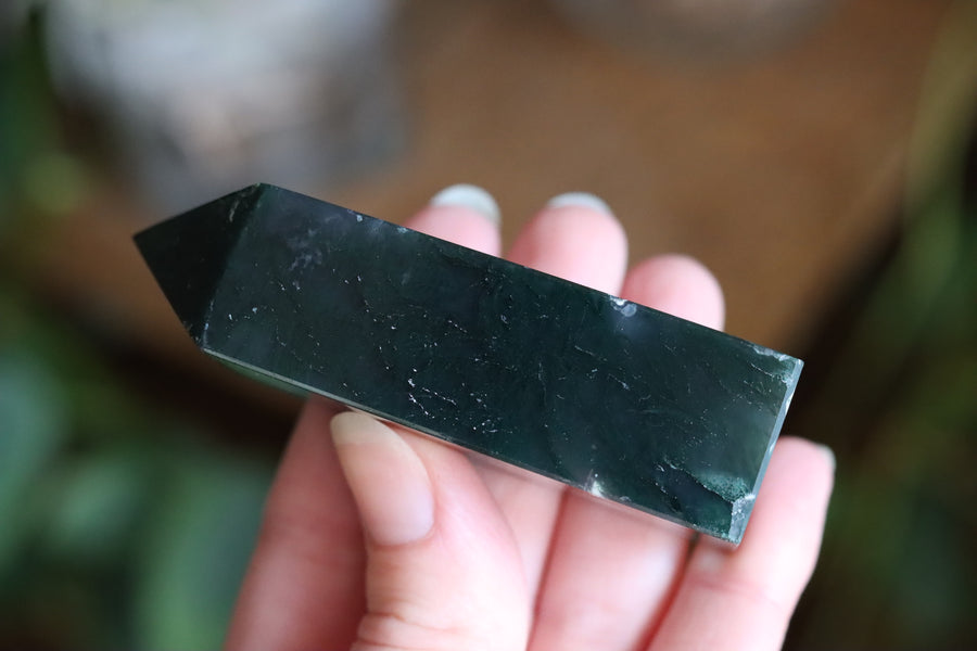 Moss agate tower 4
