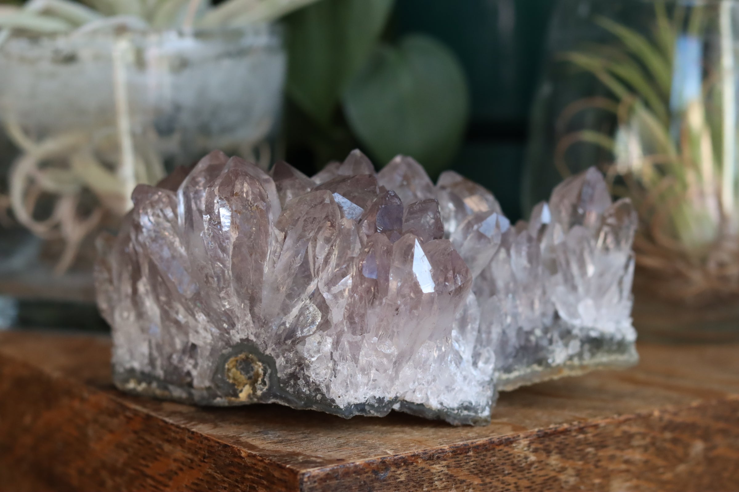 Smoky amethyst cluster 1