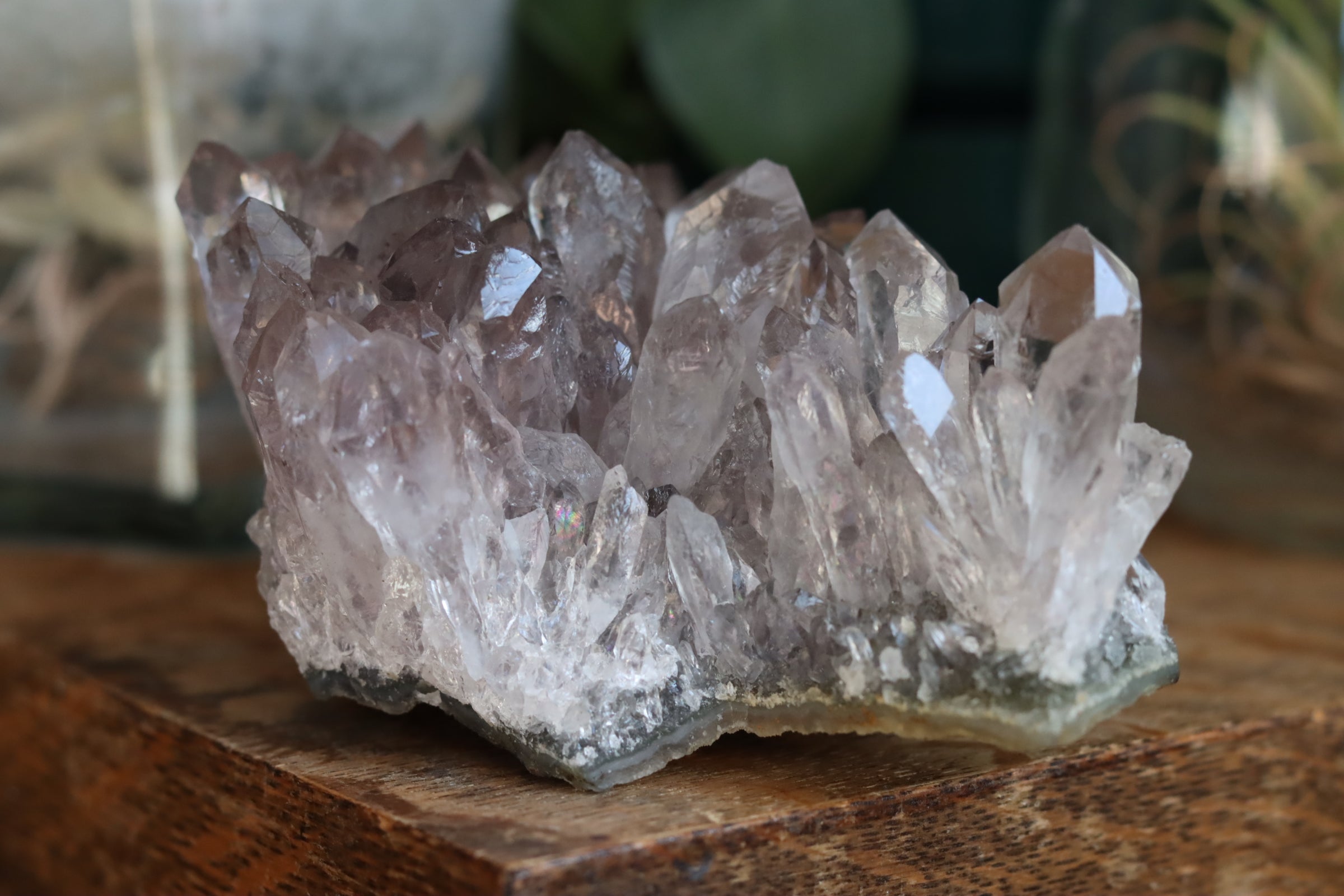 Smoky amethyst cluster 1