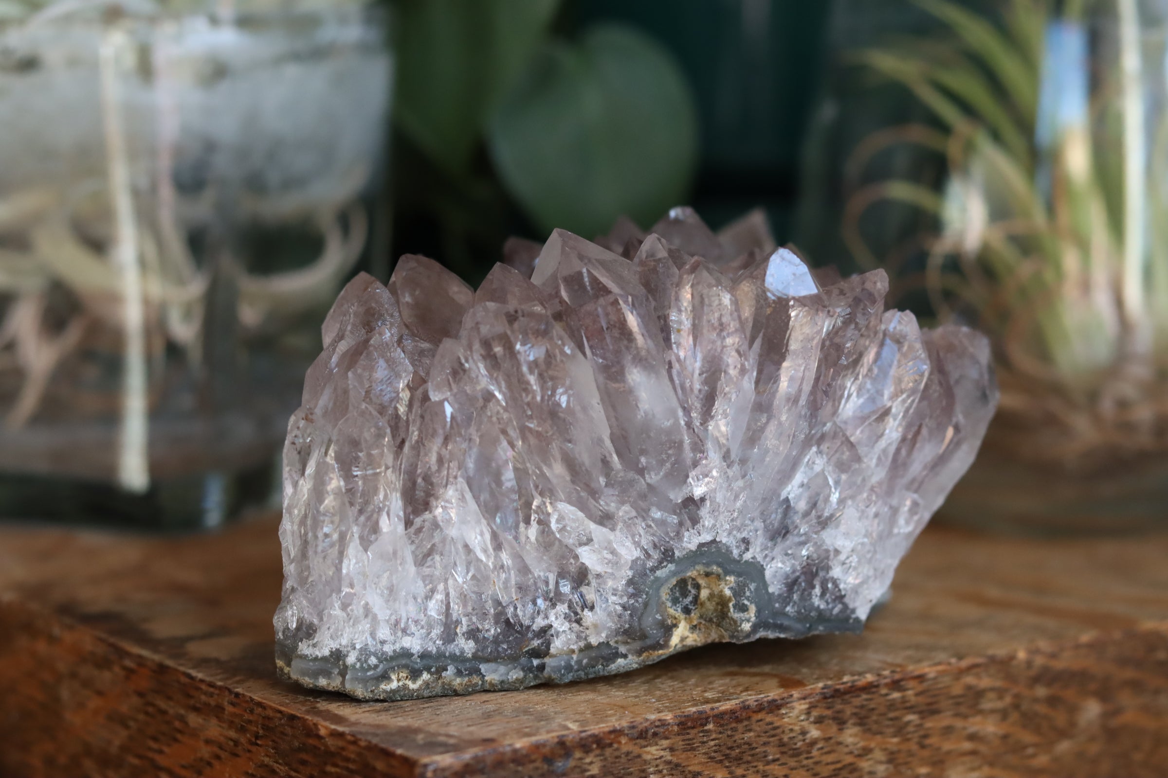 Smoky amethyst cluster 1