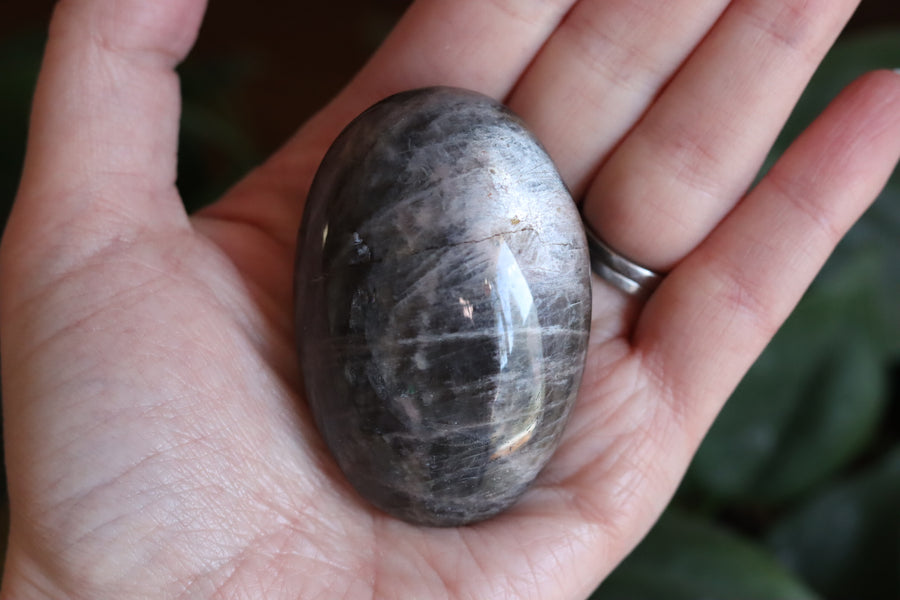 Black moonstone pocket stone 1 new