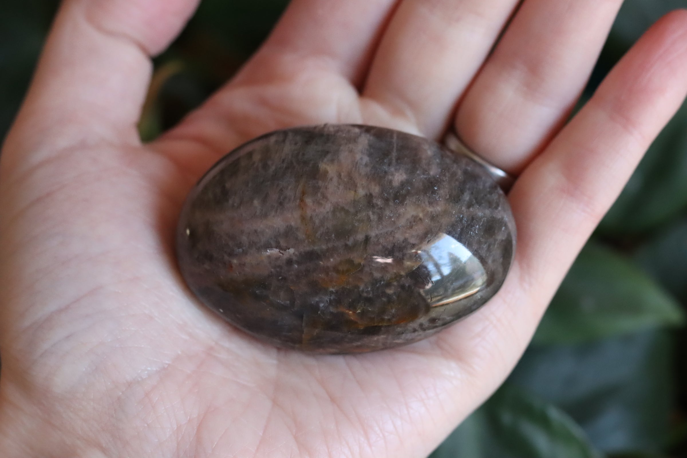 Black moonstone pocket stone 1
